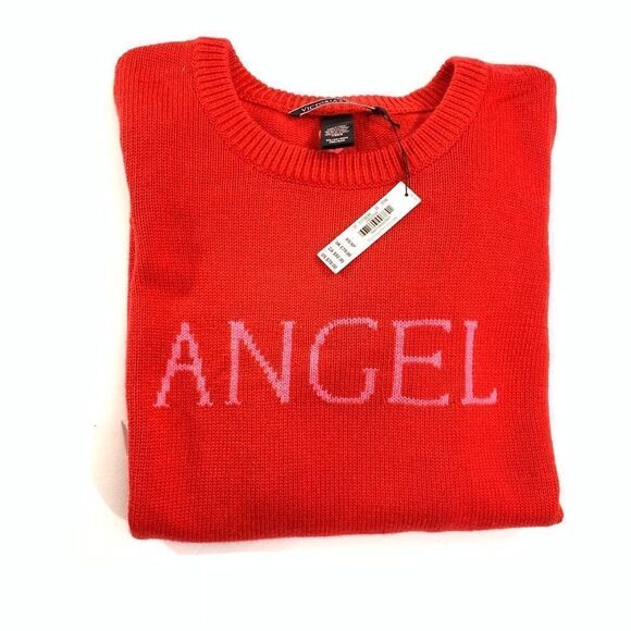 Victoria’s Secret crewneck Angel Gorgeous Sweater Red  Small - Picture 7 of 7